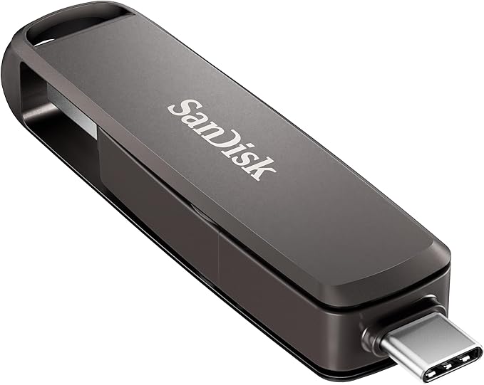 SANDISK 512GB Extreme PRO Dual Drive - Up to 1,000MB/s, USB Type-C, and USB Type-A, High-Performance Flash Drive - SDDDE1-512G-G46