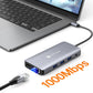 USB C Docking Station, NOVOO Triple Display Type C Hub Dual Monitor HDMI 4K@60Hz DP Multiport Adapter 4USB Ethernet SD/TF 100W PD Dongle Data for Dell/Surface/HP/Lenovo Thinkpad Laptop