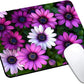 Mouse Pad, Cute Purple Floral Plants Mouse Pads for Desk, 9.5" x 7.9" Non-Slip Rubber Base Computer Mousepad with Women, Portable Square Design for Wireless Mouse and Pad Laptop Office & Travel