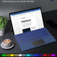 MoKo Type Cover Fit Microsoft Surface Pro 7 Plus/Pro 7/ Pro 6/ Pro 5/Pro 4/3, Ultra-Slim Wireless Bluetooth Tablet Keyboard with Trackpad, 7-Color LED Backlit, Built-in Rechargeable Battery, Indigo