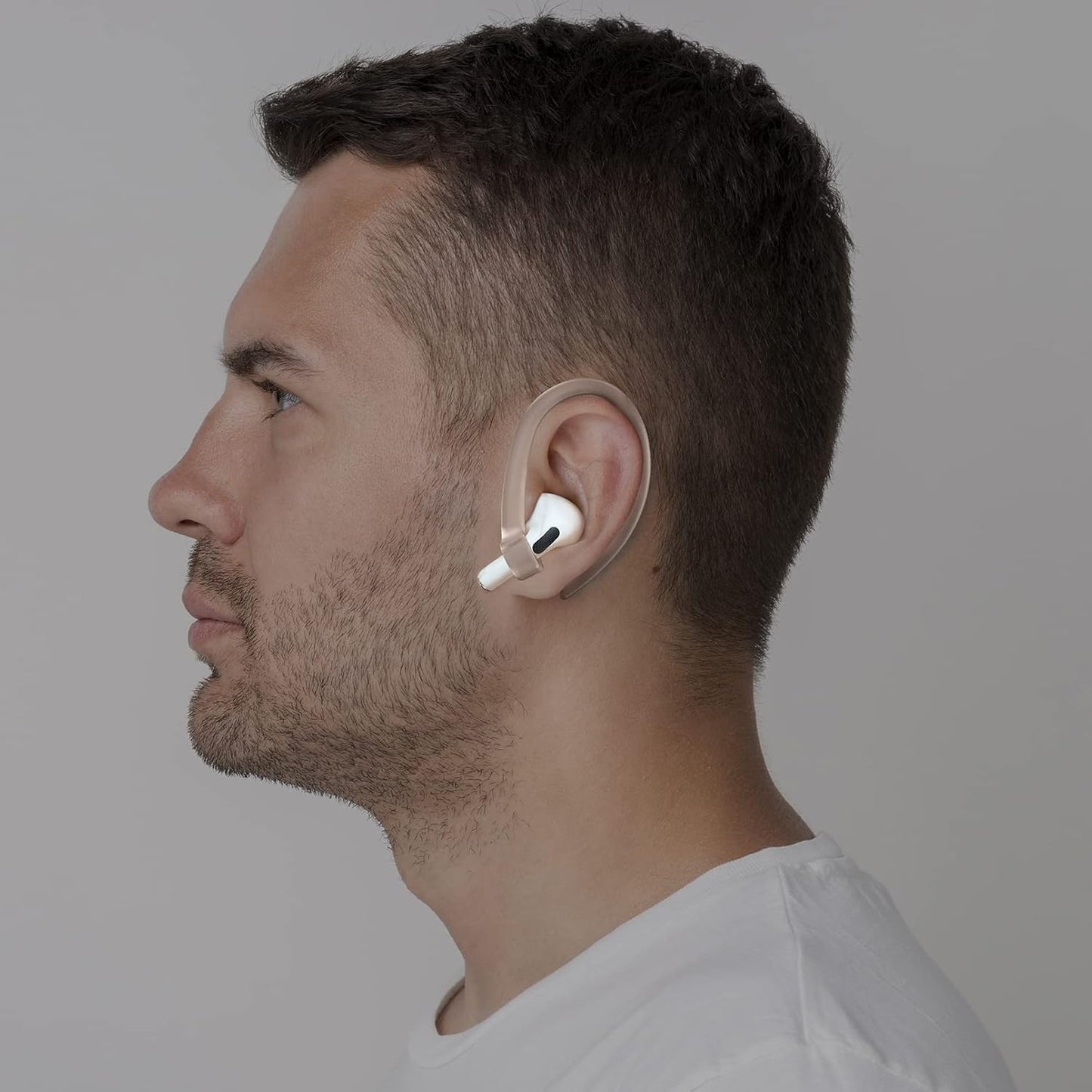 2 Pairs AirPods Ear Hooks for AirPods Pro 2, AirPods Pro, AirPods 4, 3, 2 & 1, Upgraded Anti Slip Sports Clip Hooks for AirPods 1, 2, 3, 4,Pro, Pro 2 – Transparent