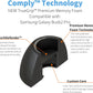 Comply TrueGrip | Premium Memory Foam Replacement Earbud Tips for Samsung Galaxy Buds2 Pro | Enhanced Comfort, Secure Fit, Superior Noise Isolation, Cleaning Tool | Black, Small (3 Pairs)