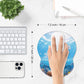 ITNRSIIET Ergonomic Mouse Pad with Comfort Gel Wrist Rest, Non-Slip PU Base, Smooth Textured Surface, Reduces Hand Fatigue & Wrist Pain, 8.7 x 7.2 Inch for Office Gaming Home, Ocean