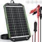 Sun Energise 15W 12V Solar Battery Charger Maintainer PRO, Built-in Smart MPPT Charge Controller, Waterproof 12 Volt Solar Panel Trickle Charging Kits for Car Auto Boat RV Marine Trailer Camper