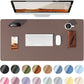 YSAGi Leather Desk Protector, Office Mat, Large Mouse Mat, Non-Slip PU Leather Blotter, Laptop Pad, Waterproof Writing Pad for Office and Home (Chocolate, 23.6" x 13.8")