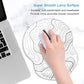 ITNRSIIET Ergonomic Mouse Pad with Gel Wrist Support Small Wrist Rest Smooth Surface Non-Slip PU Base Comfortable Office Supplies Pain Relief, 8.7 x 7.2 inches, Topographic Contour White