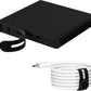 20Pcs Nearockle Reusable Cable Ties, Adjustable Silicone Cord Organizer Small Zip Ties for Charging Cords Earphone Computer Wire, Office Desk Cable Management Travel Accessories(Black)
