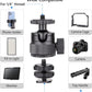 Mini Ball Head, CNC All Metal Aluminum Universal Panoramic Tripod Head Mount for Compact DSLR Action Cam Phone LED Ring Light Monopod Slider, 4.4lb Max Load