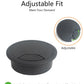 10 Pack Desk Grommet 50mm (2 inch) Bi-Metal Hole Saw Kit for Home Office,Cable Hole Covers,Black