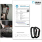 FresKaro UIAA Certified 25KN Auto Locking Climbing Carabiner Clips, Twist Lock, and Heavy Duty Carabiners for Rock Climbing, Rappelling, and Mountaineering, D Shaped