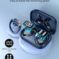 Wireless Earbud, Bluetooth 5.4 Headphones IP7 Waterproof for Sport, 50H Running Wireless Earphones with ENC Noise Cancelling Mic, Deep Bass Over Ear bud with Earhooks for Android, iOS, Workout, Gym