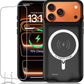 Battery Case for iPhone 17 Pro, Upgraded 10000mAh Rechargeable Portable Extended Battery Pack Supported Qi Wireless Charging Case Compatible with iPhone 17 Pro (6.3 inch) Charger Power Bank (Black)