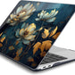 Batianda Case for M1 MacBook Air 13 Inch Model A2337 A2179 A1932 2020 2019 2018 Release,3D Painted Creative Series Design Hard Shell with Keyboard Cover & Screen Protector, Blooming Flowers