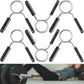 AccEncyc Spring Clip Collars 1 Inch Olympic Barbell Clamps Dumbbell Clips Weight Bar Clips for Weightlifting, Powerlifting, Strength Training
