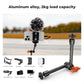 K&F CONCEPT 9.8" Magic Arm Clamp Kit with 1/4" & 3/8" Thread Screw 360° Ball Heads Articulating Magic Arm with Tripod Mount Adapter for Gopro/LED Lights/Monitor/Flash/Microphone/DSLR Camera