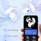 AI Translation Earbuds Real Time 164 Languages 80H Playtime Translator Ear Buds Audifonos Traductores Inglés Español Wireless Earphones Bluetooth AI Headphone for Travel Meeting Learning K08 White