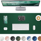 Leather Desk Pad Protector,Desk Mat,Large Mouse Pad, Non-Slip Desk Pad, Waterproof PU Leather Desk Blotter Mat, Desk Cover for Office and Home (Green, 36" x 17")