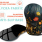 Ergonomic Mouse Pad Wrist Support with Memory Foam Massage Bulge, Carpal Tunnel Pain Relief Mousepad Wrist Rest for Mouse(12x8 inch, Midnight Forest)