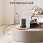 PD20W Surge Protector Power Strip Tower, 15FT Extension Cord with Multiple Outlets, 12 AC 4 USB (1 USB C)，Mini Power Strip with USB Ports, Surge Protector Tower Overload Protection for Office, Desk