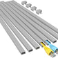 Yecaye Grey Cord Hider, One-Cord Channel Cord Cover on Wall, Cable Management Kit, Wire Covers for Cords, Cable Raceway, W0.59in H0.4in, Grey