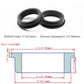 2 pcs 3" Drill Hole，2-1/2" ID Black Silicone Top hat Rubber Grommets for Wiring，Automotive，Firewall，Hole Plug，Desk，Screw，Water and Gas Pipe，Drain，House Siding，Cable Bushing，Glass，Wire Plug