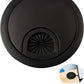 Desk Grommet for Wire Organizer,PC Computer Desk Plastic Grommet Cord, Tidy Cable Hole Cover Organizers,2 Pack (60mm, Black)