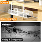 Under Desk Cable Management Tray, Wire Management Desk Cable Organizer Cable Management Box, Cord Organizer Storage for Office