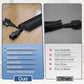 Floor Cord Cover for Wires on Floor Self Adhesive Cord Hider Floor Cable Management Wire Covers for Cords Protector Prevent Cable Trips Cord Cavity W 0.47" x H 0.27", Black, 20Ft