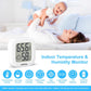 Vaikby Indoor Thermometer 4Pack, Humidity Gauge Meter Digital Hygrometer Room Thermometer for Home, Hight Accurate Temperature and Humidity Monitor for Greenhouse, Reptile, Humidors, Cellar, Office