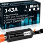 Top Ink 1 Pack 143A (W1143A) Compatible Toner Cartridge Replacement for HP Neverstop Laser 1000n 1001nw(5HG80A) MFP 1202w(5HG92A) 1202nw(5HG93A) 1200nw 1201n 1005n Printer Ink Cartridge (Black)