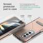 VRS DESIGN Terra Guard Modern for Galaxy Z Fold 4 5G (2022), Premium Modern Neat Style [Anti Scratch Hinge Protection] Case with Tempered Glass Screen Protector (Pink Sand)