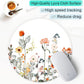 ITNRSIIET Round Mouse Pad with Stitched Edge Premium-Textured Waterproof Non-Slip Rubber Base Desktop Protection Mat Diameter 8.7 inches, Wildflowers