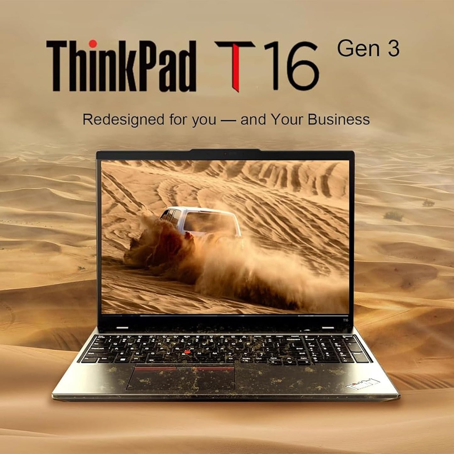 Lenovo ThinkPad T16 Gen 3 Business Laptop 16” FHD+ Display, Intel Ultra 7-155U (Beats i7-1355U), 16GB DDR5 RAM, 512GB SSD, 5MB Webcam, WiFi 6E + BT, RJ-45, HDMI, Win 11 Pro, AI Copilot - Black