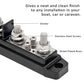 Recoil BBPG4 Bus Bar Positive and Negative 4 x 5/16”(M8) Studs and 4 x #8 Screw Terminals Power Distribution Block Busbar with Ring Terminals 150 Amp Rating