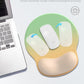 Ergonomic Mouse Pad Wrist Support, Comfortable Mouse Pad Wrist Rest, Relieve Wrist Pain Gel Mouse pad, Non-Slip Rubber Base Mousepad for Laptop, Computer(Gradient Yellow Green)