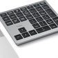 Nulea Wireless Number Pad Bluetooth 5.0 & 2.4G Portable Numeric Keyboard, USB-C Rechargeable, 34-Keys Bluetooth Keyboard for Data Entry, Compatible for Laptop, Mac, iMac, Tablet, PC Desktop