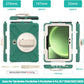 rantice Compatible with Samsung Galaxy TAB Active PRO 10.1 inch/Tab Active4 PRO Case, Heavy Duty Rugged Shockproof Drop Protection Case, Hand Strap&Shoulder Strap for SM-T540/T547/T630/T638 (Green)