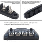 Recoil BBSPG4 Discrete 4 Position Barrier Strip Bus Bar 4 x M5 Studs Terminals Power Distribution Block Busbar with Ring Terminals