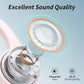 CXK Bone Conduction Earbuds,Open Ear Headphones Bluetooth 5.3, Wireless Headphones 8H Playtime, IPX6 Waterproof Sport Headphones for Sports, Peach
