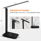 shinelife LED Desk Lamp for Office Home, Bright Desk Light with USB Charging Port, Adjustable Dimmable Desk Lamps 5 Modes 5 Brightness, Touch Study Lamp for Nail, Craft, Puzzle, Sewing, Study, Black