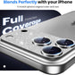 Hoerrye for iPhone 17 Pro Max Camera Lens Protector - [12FT Shatterproof Military Grade] [Strong Adsorption] Metal 9H+ Tempered Glass Camera Screen Full Cover Case Friendly,Glitter Silver