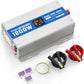 1200W Pure Sine Wave Power Inverter 12V DC to 120V AC Converter 2400 Watt Peak Power Multi-Display Screen with 2 GFCI Outlet 30W USB and 18W Type-C for Car RV Truck Boat Off-Grid, Gray Blue