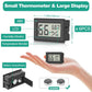 Vaikby 6-Pack Mini Digital Thermometer Hygrometer, Indoor Humidity Monitor, Temperature Humidity Gauge Meter with Fahrenheit (℉) for Humidors, Greenhouse, Garden, Cellar, Closet, Fridge