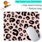 ITNRSIIET Mouse Pad with Stitched Edge Premium Textured Smooth Precise Operation Waterproof Washable Non-Slip Rubber Base Desktop Protection Mat, 10.2×8.3×0.12 inches, Leopard Black Purple