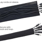Hook and Loop Cable Sleeve by Wrap-It Storage - 120" x 4.5" Black - Cut to Size Cord Organizer and Cable Protector for Desk, TV Cord Management to Hide and Cover Wire and Extension Cords
