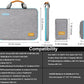 Laptop Case 15.6 Inch Briefcase Military-Grade Protection with Detachable Belt Bag, Compatible All Model of 15-16 Inch MacBook Pro and Most Popular 15.6 Inch Notebooks Chromebooks (Gray&Blue)