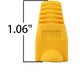 Accessbuy 100 Pack RJ45 CAT6 CAT6E CAT5 CAT5E Ethernet Network Cable Strain Relief Boots Cable Connector Plug Cover Mixed Color for Laptop