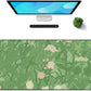 Galdas Gaming Mouse Pad XXL XL Large Long Extended Big Mousepad Non-Slip Rubber Keyboard Mouse Pad with Stitched Edges for Laptop Home Office (31.5x11.8x0.08 Inch) -Green Leaf