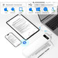 Inkless Portable Printer for Travel, Wireless Thermal Printer for Phone Laptop, Support 8.5" X 11" US Letter & A4 Size, Small Bluetooth Mobile Printers with Carry Case and 4 Rolls of Thermal Paper Kit