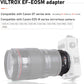 VILTROX EF-EOS M Mount Camera Adapter,Autofocus Lens Converter Ring,EF-M Lens Adapter Compatible with Canon EF/EF-S Series Lens/Canon EOS M Series Mirrorless Camera EOS M1 M2 M3 M5 M6 M10 M100